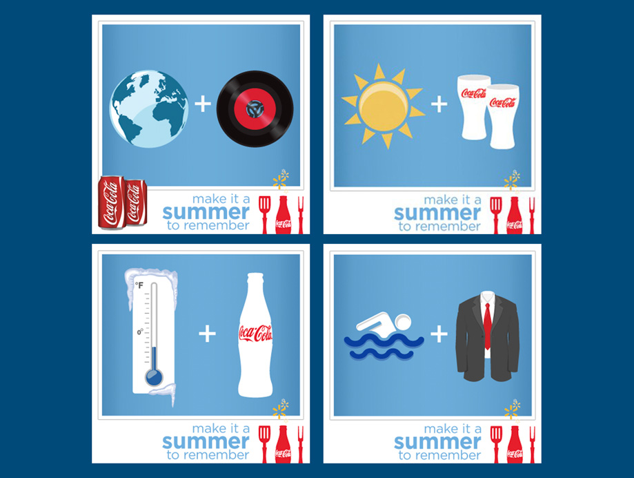 Coca-Cola Facebook campaign mockups in partnership with Walmart