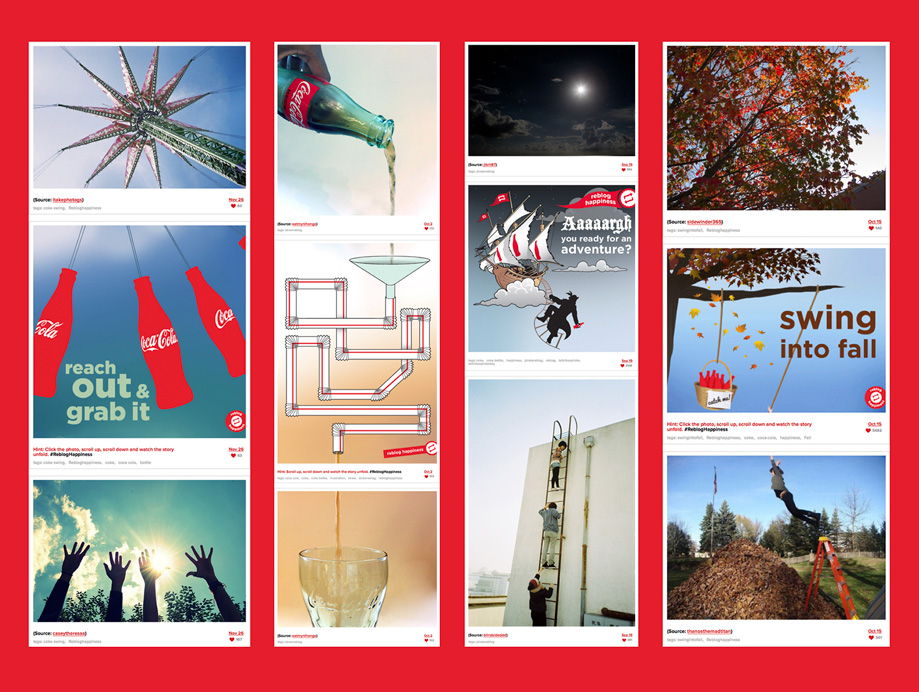 Coca-Cola Tumblr campaign mockups