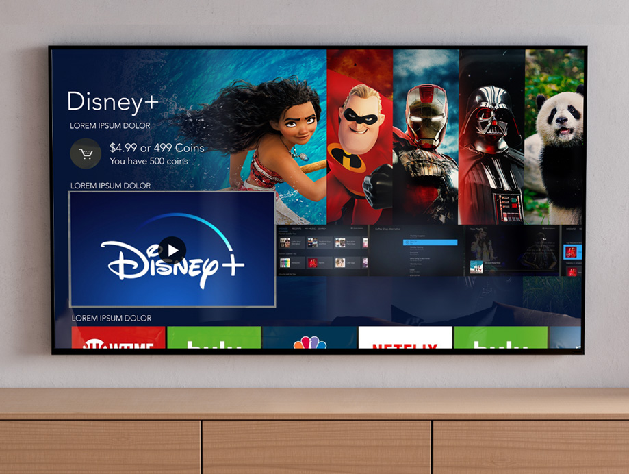 Amazon Fire Disney+ tv creative
